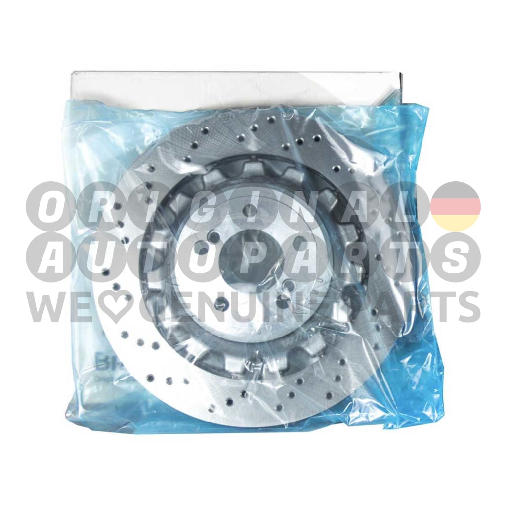 Genuine BMW M Performance Brake Disc Rotor drilled rear right 380x28mm M2 F87 (M3 F80 M4 F82 F83) 34118072020