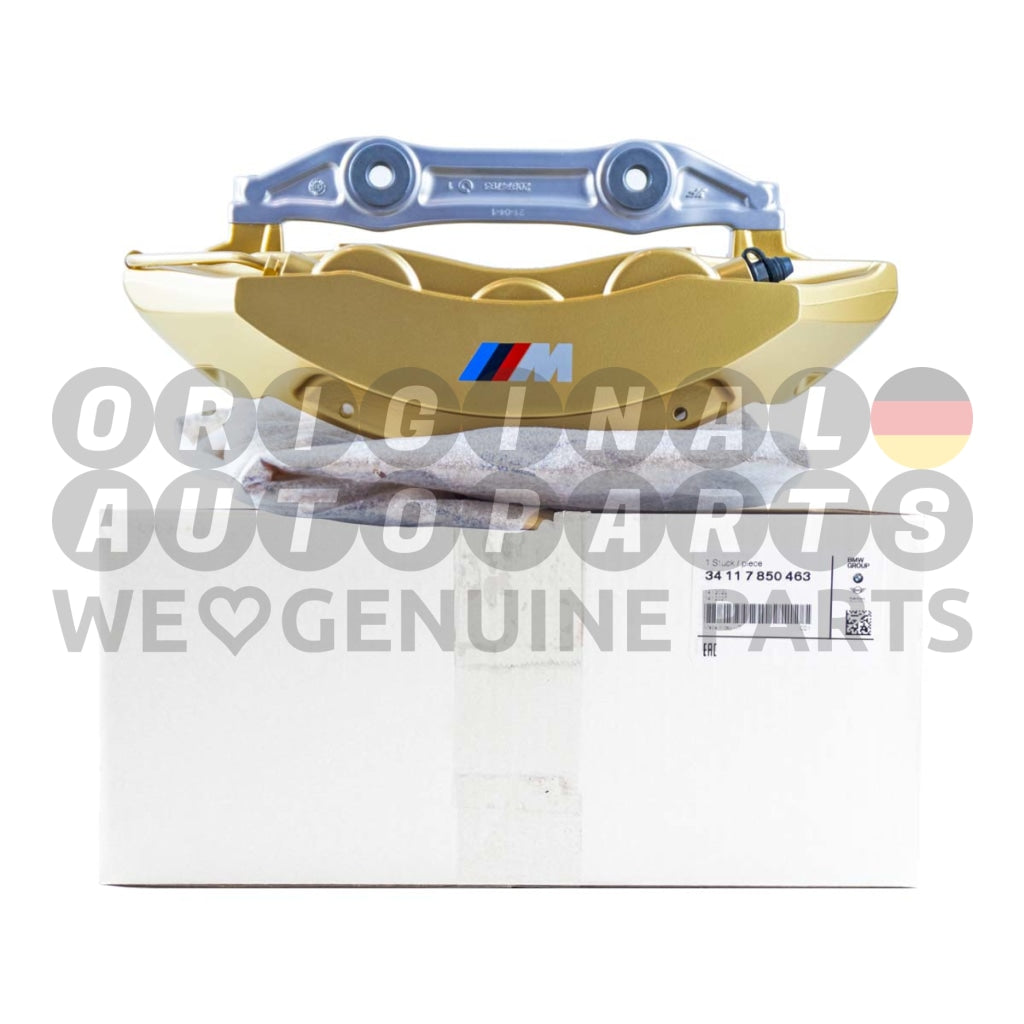 Original BMW M Performance Bremssattel 6-Kolben vorne links gold 34117850463